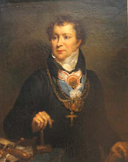 Antoni Brodowski Portrait of Ludwik Osinski. Norge oil painting art